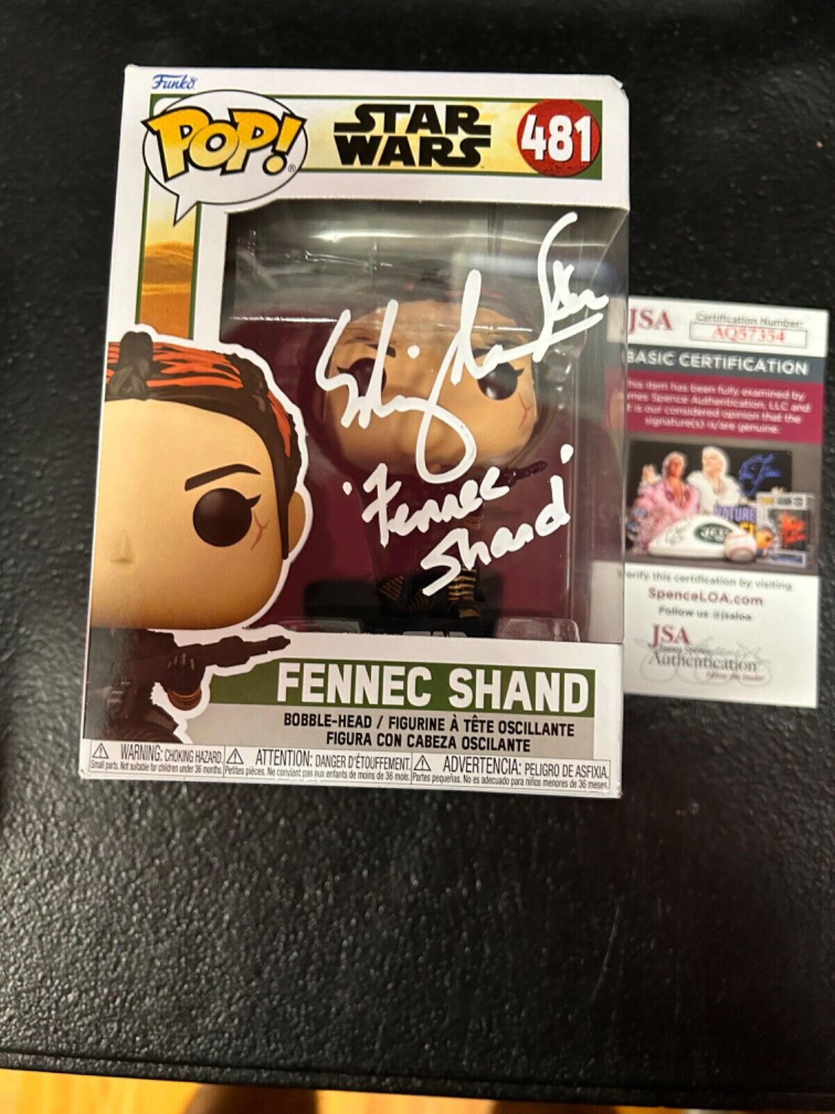 Ming Na Wen Actress Autographed Signed Funko Pop #483 Fennec Shand Star Wars B