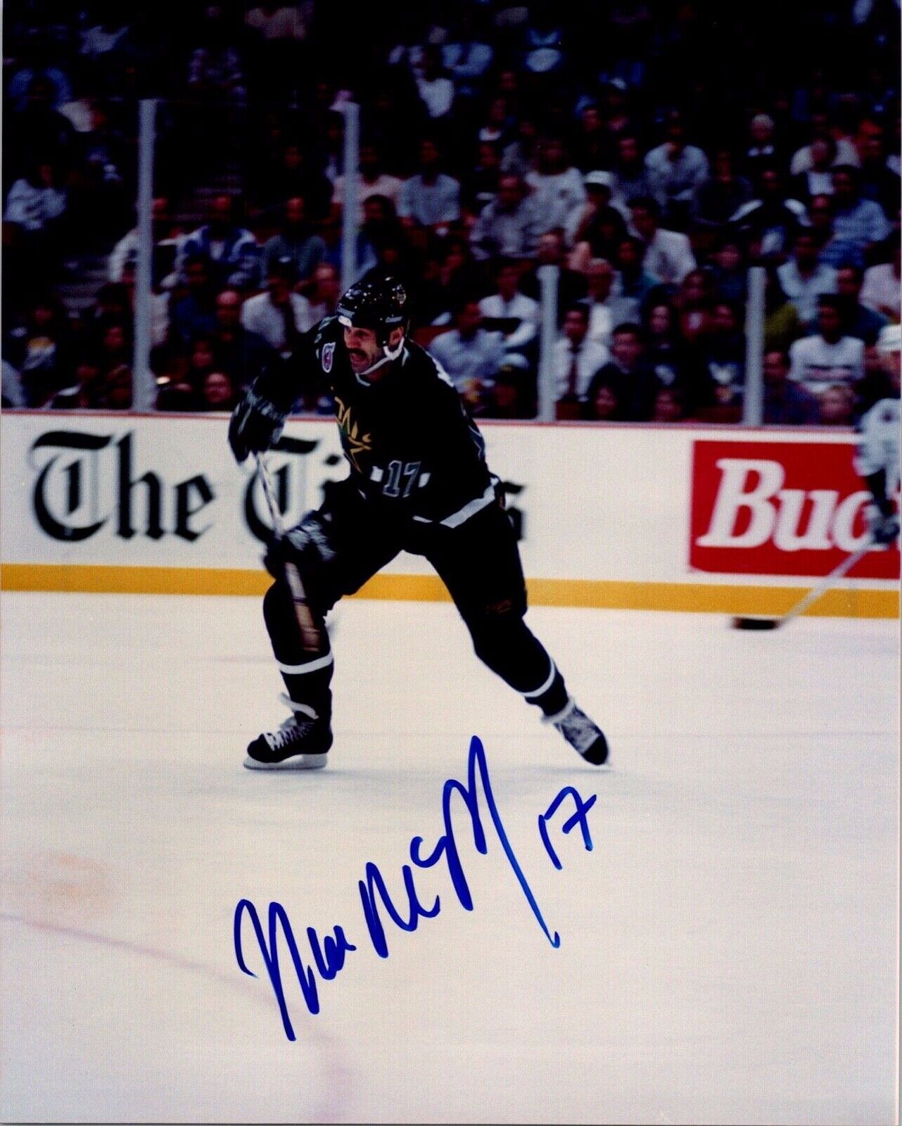 Mike McPhee Dallas Stars Autographed 8x10 Photo Certified by All Sports