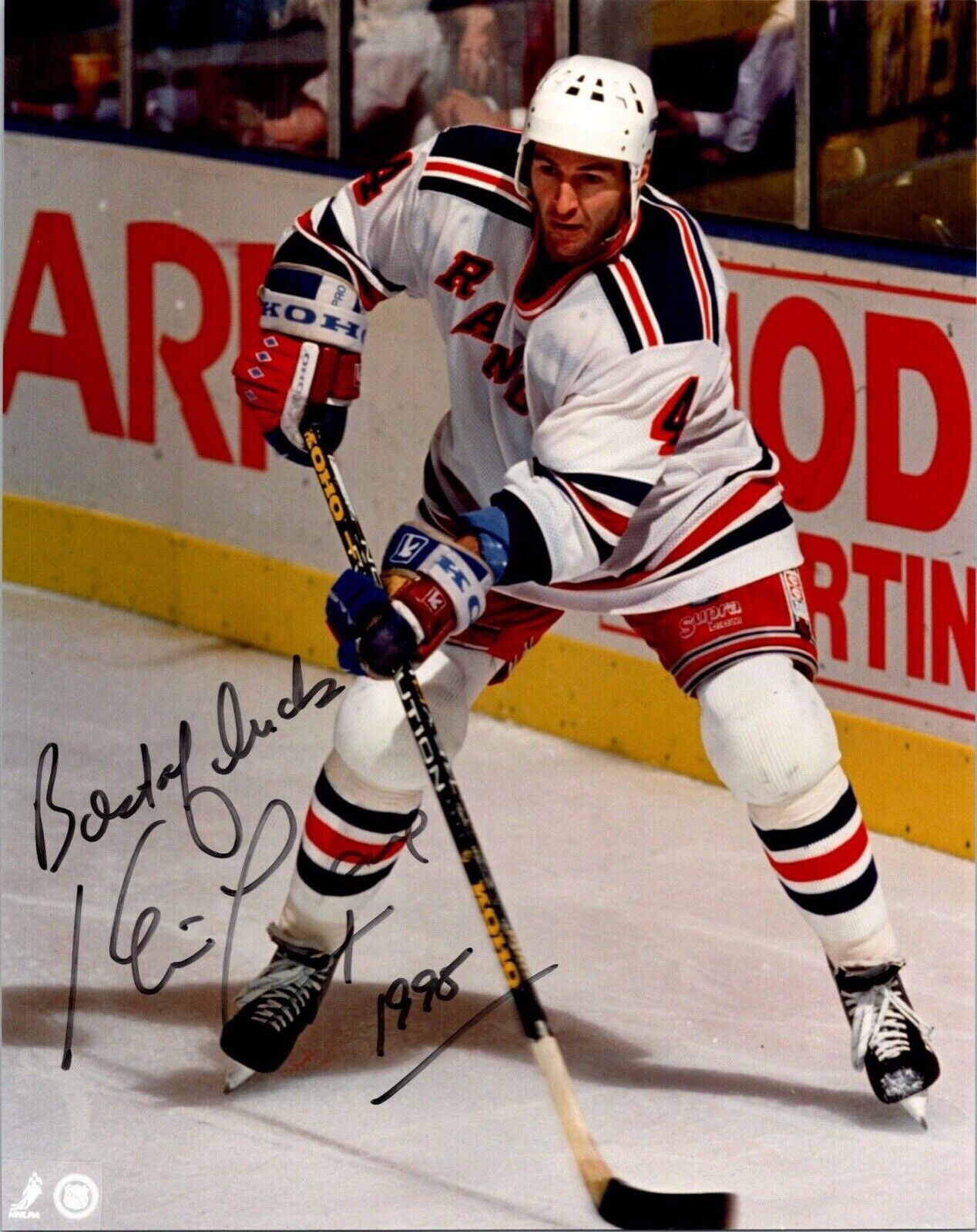 Kevin Lowe New York Rangers Autographed 8x10 Photo Certified by All Sports