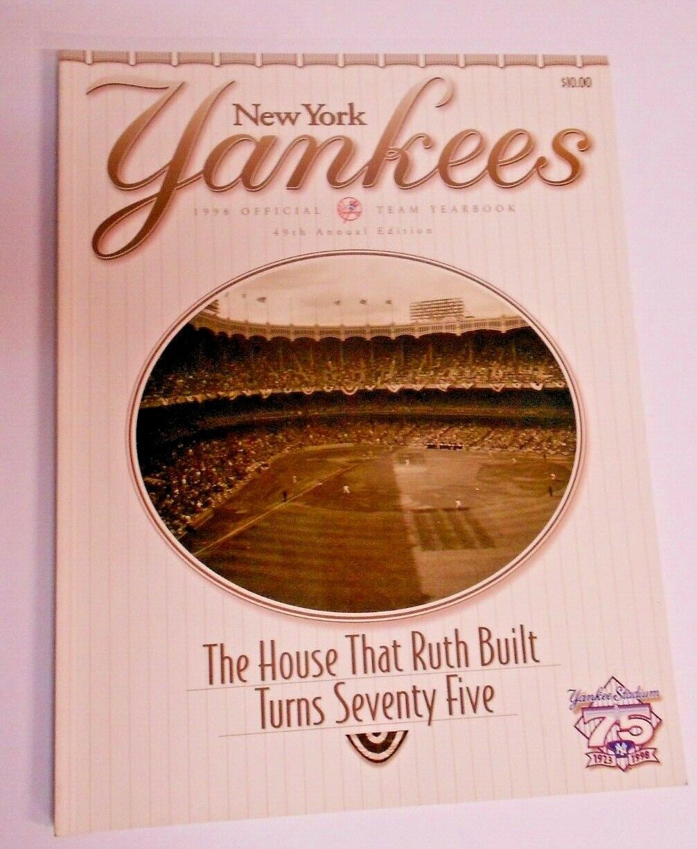 1998 New York Yankees Team Yearbook Jeter Mariano Pettitte