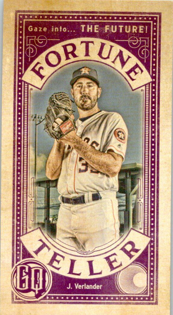 Topps Gypsy Queen 2019 Fortune Teller Verlander, Scherzer, Acuna Jr., Freeman