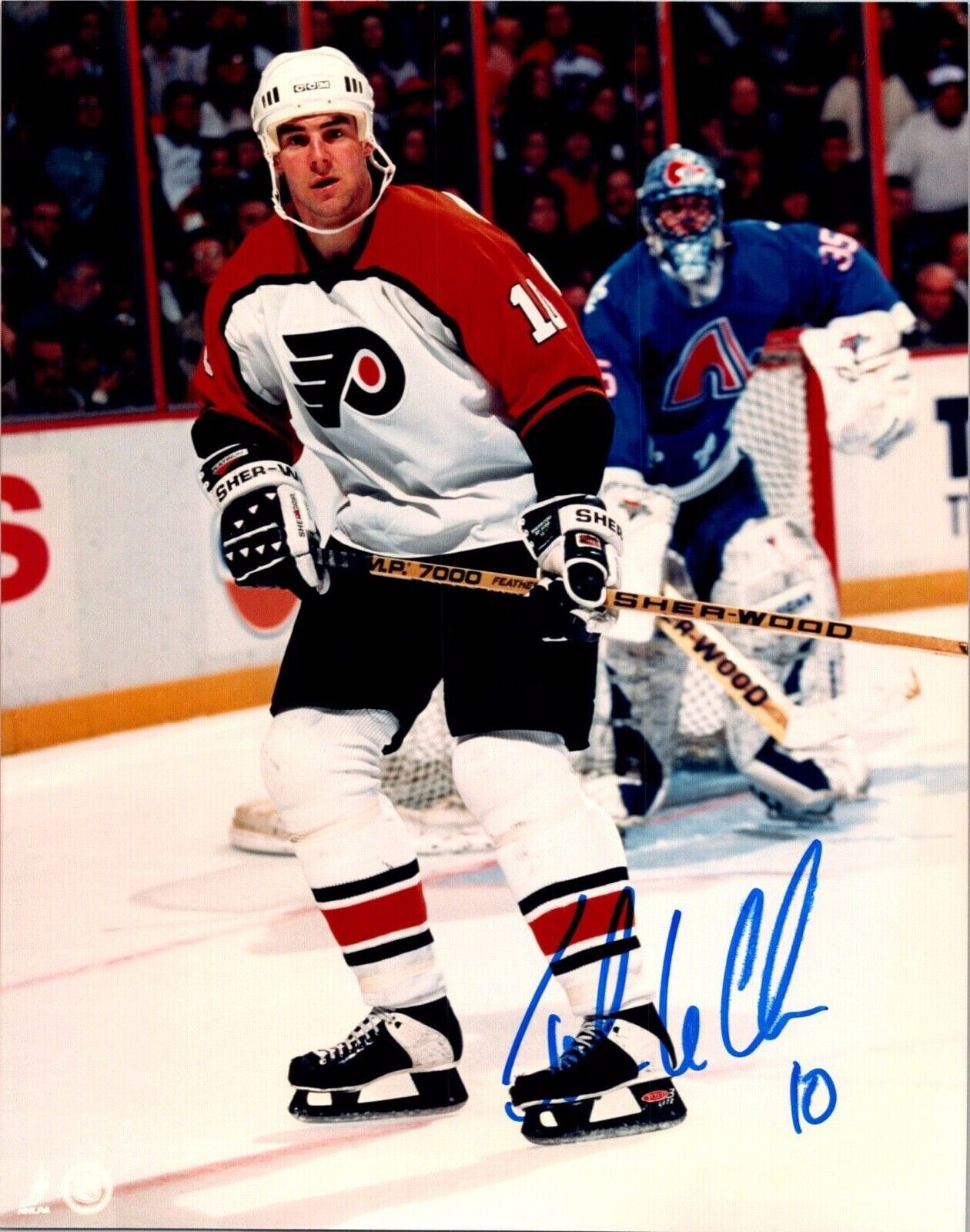 John LeClair Philadelphia Flyers NHL Autographed 8x10 Photo A Certified by AS