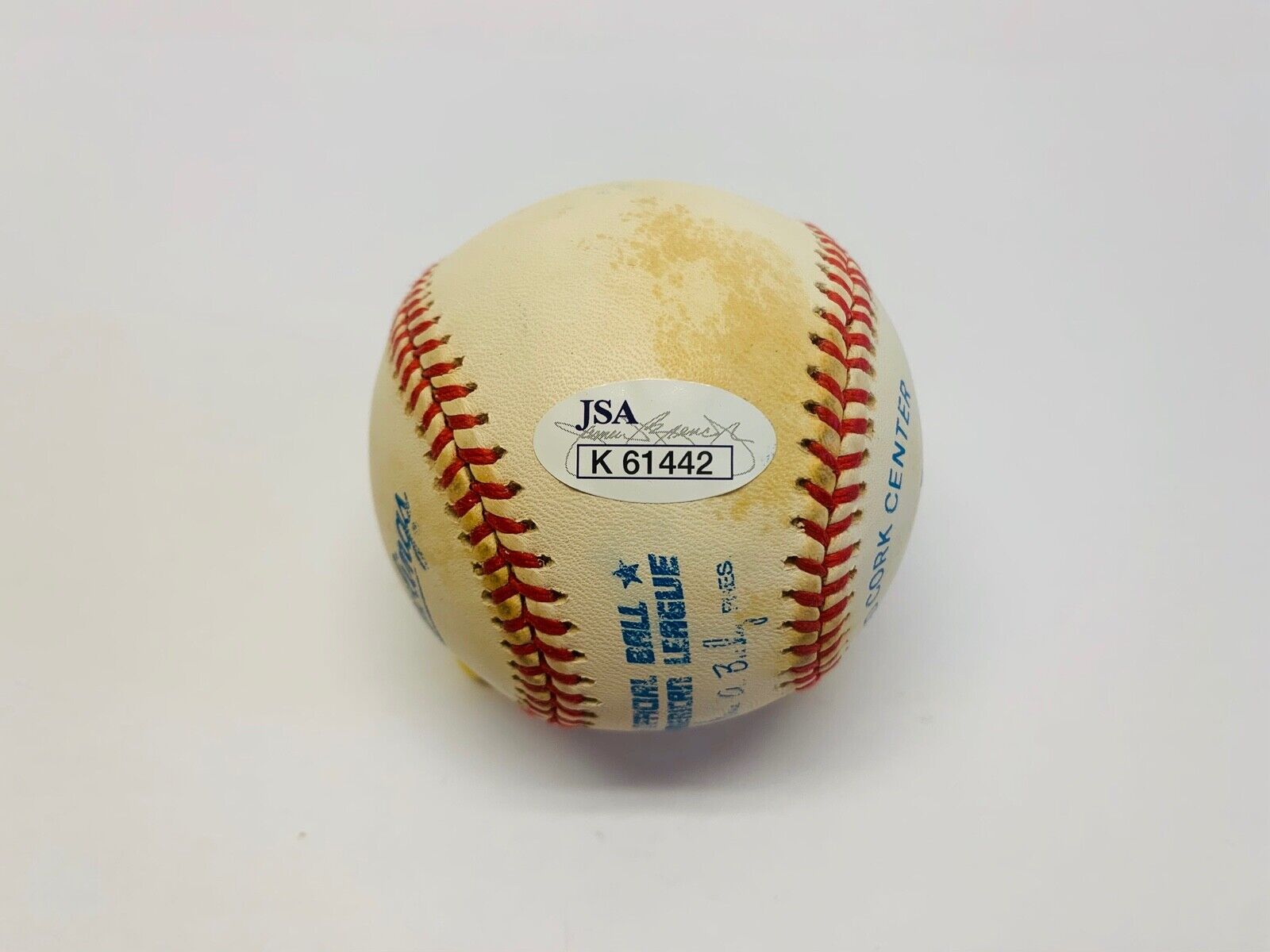 Hideki Irabu autographed signed Baseball JSA K61442 New York Yankees D2011