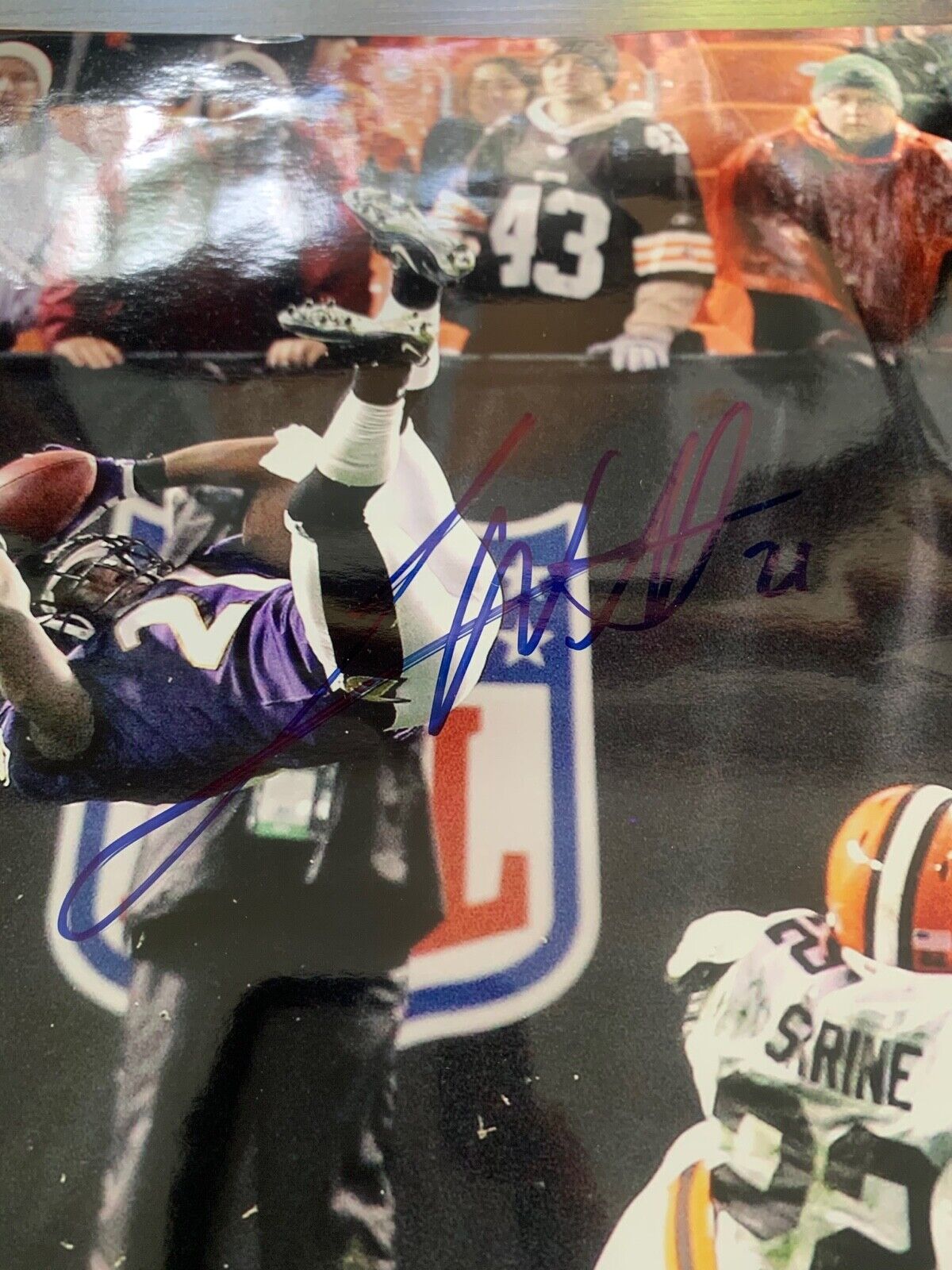 Lardarius Webb Baltimore Ravens autographed 8x10 color photo w/ JSA SOA