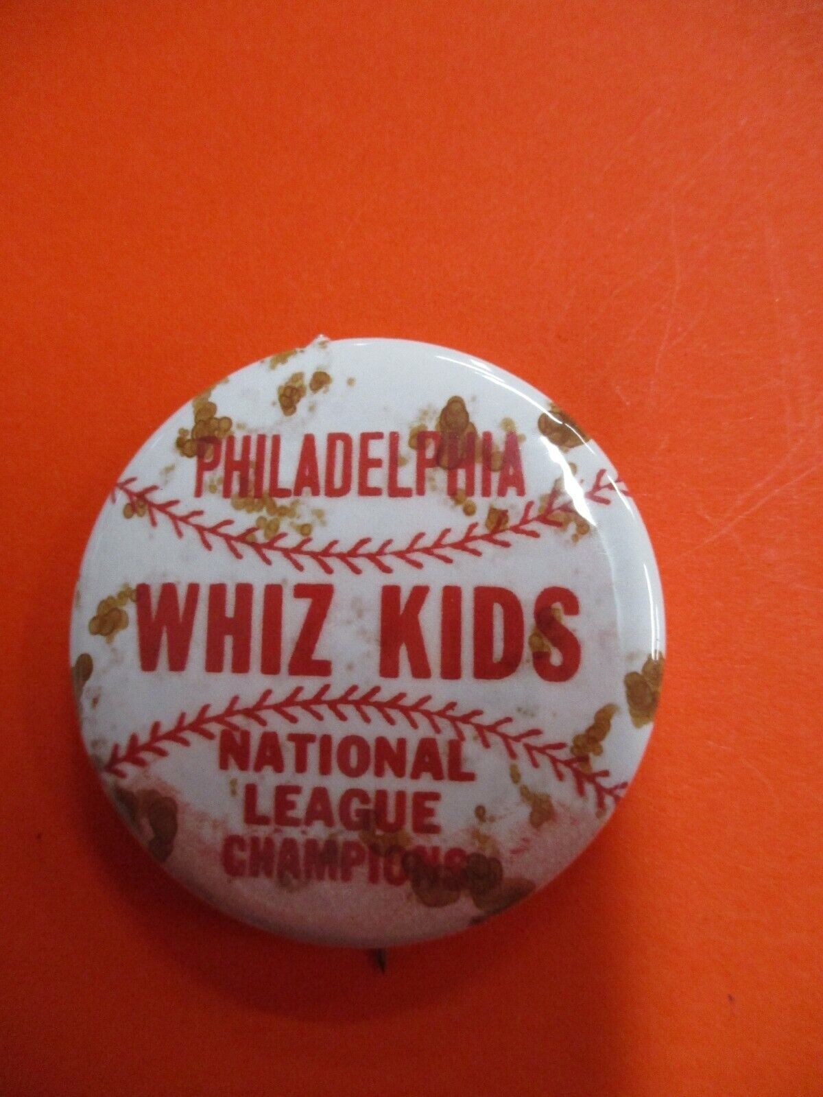 Philadelphia Phillies Whiz Kids NL Champions Reproduction Button Pin