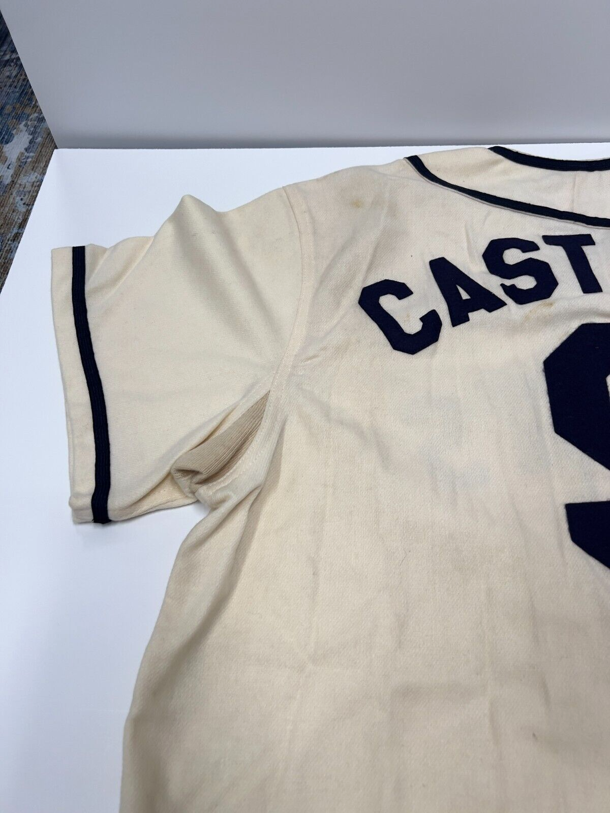 RARE Vinny Castilla Tampa Bay Rays Throwback Gamed Used Jersey St Pete Saints XL