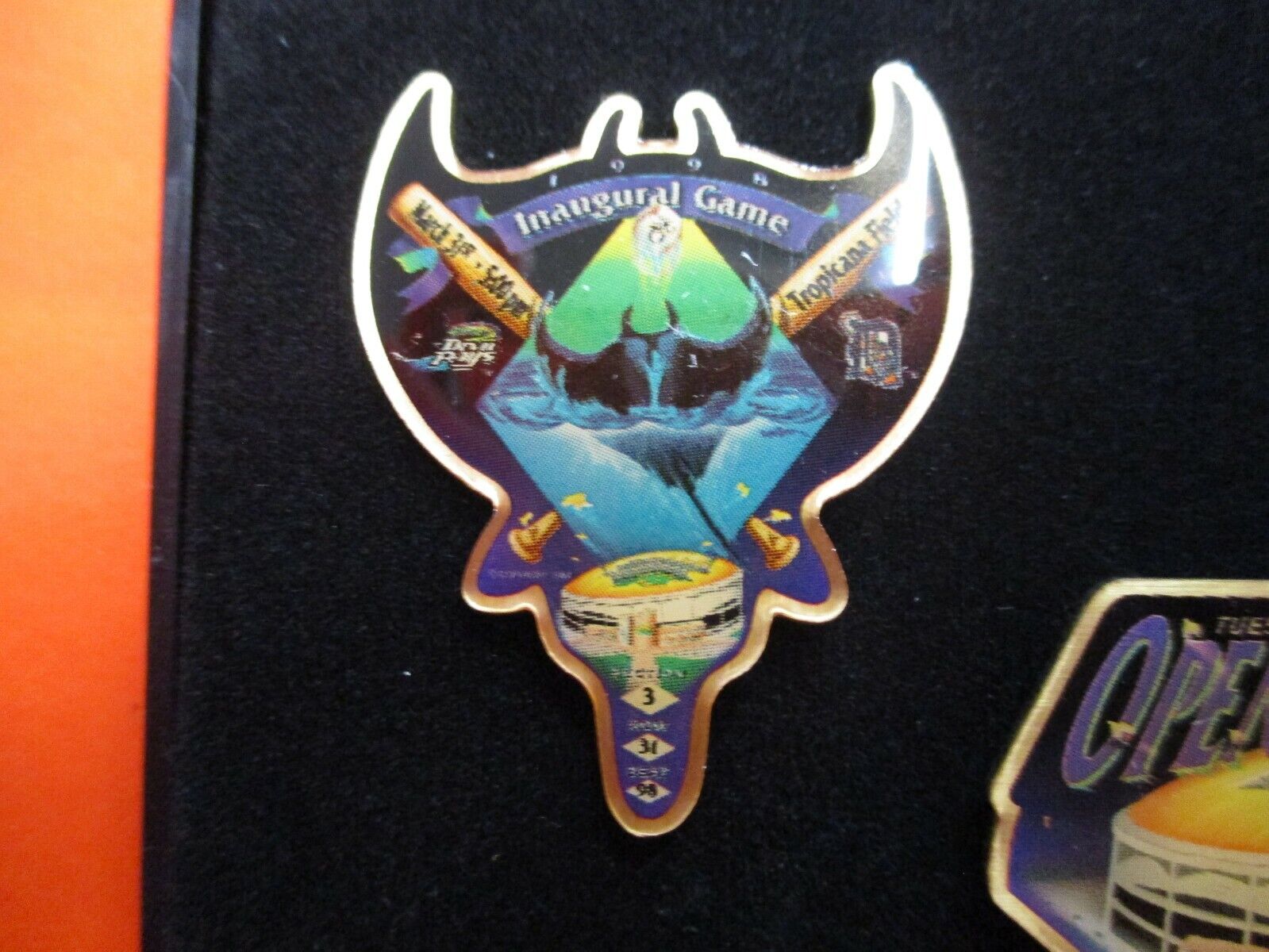 Tampa Bay Devil Rays Inaugural Game 3 Pin Limited Edition LTD Set