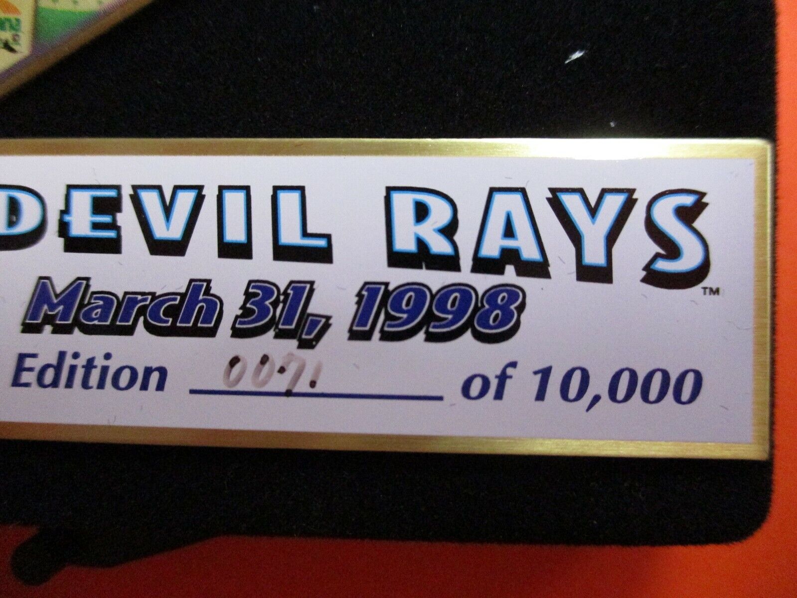 Tampa Bay Devil Rays Inaugural Game 3 Pin Limited Edition LTD Set