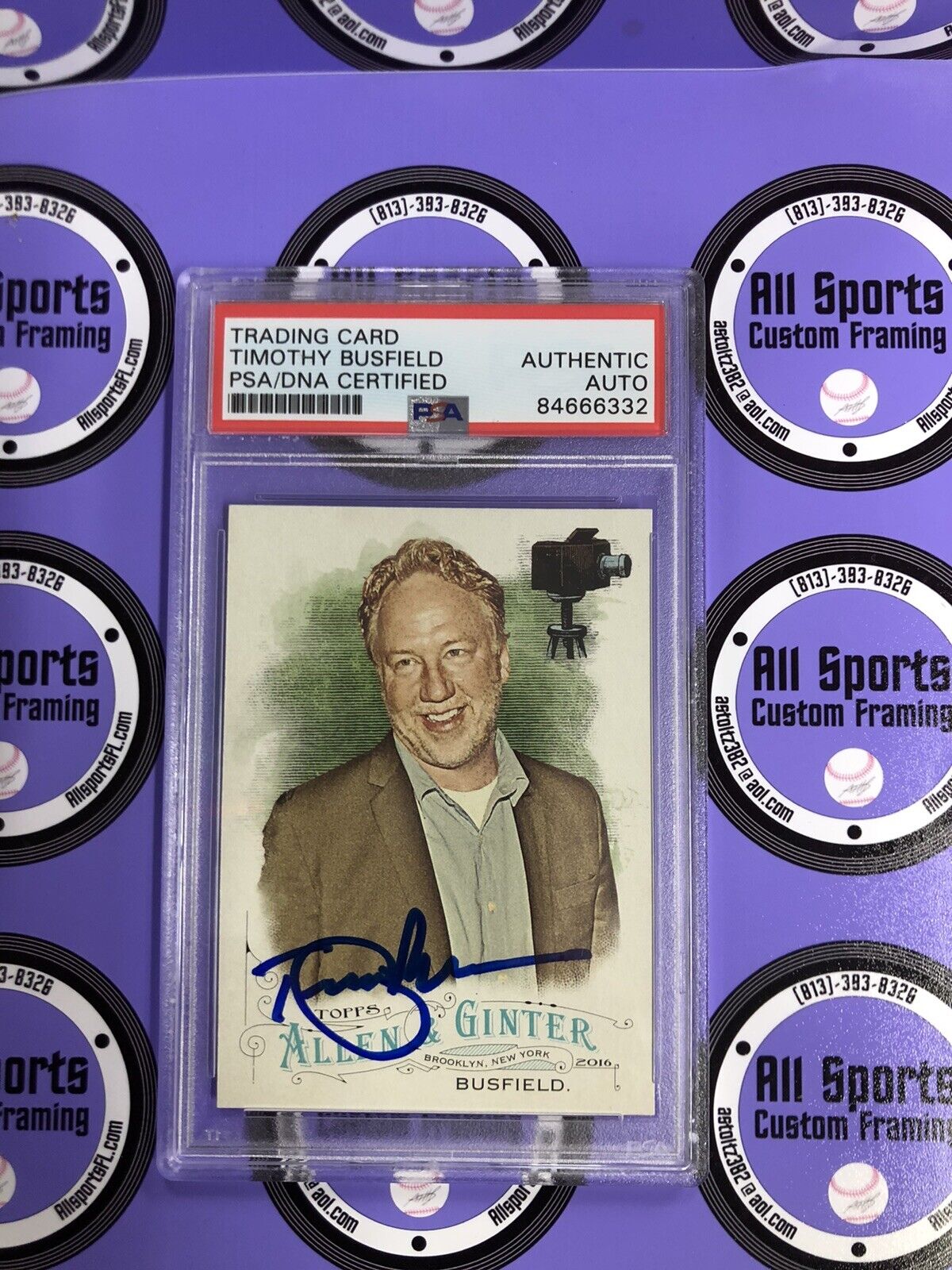 Timothy Busfield autographed  Allen and Ginter #227 Field of Dreams PSA 84666332