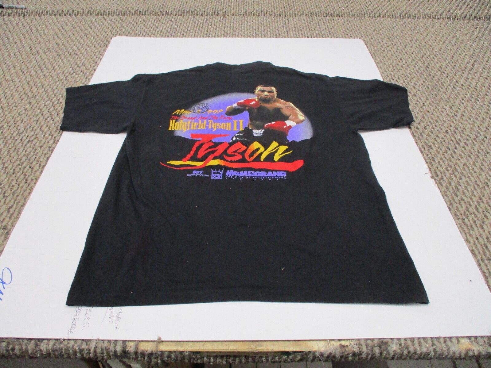 Vintage 1997 Tyson Vs Holyfield 11 Bite Night T Shirt XL MGM Grand OFFICIAL