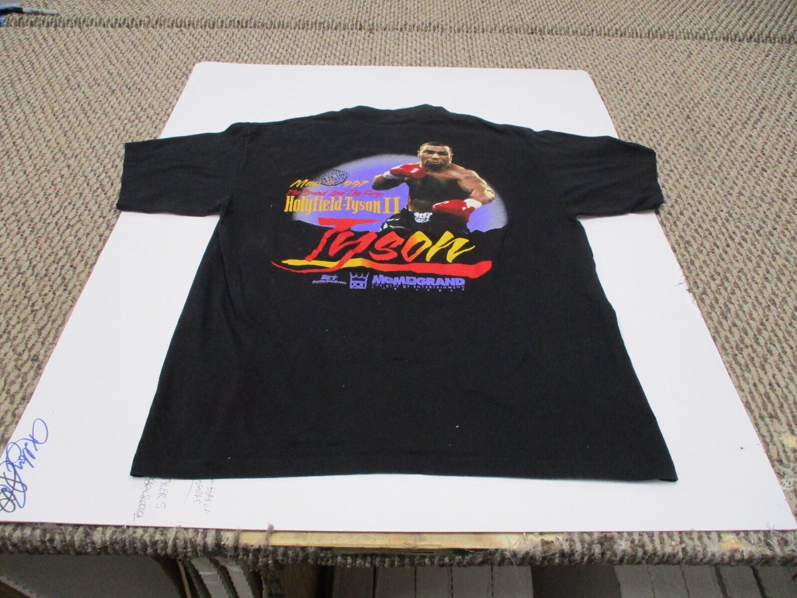 Vintage 1997 Tyson Vs Holyfield 11 Bite Night T Shirt XL MGM Grand OFFICIAL