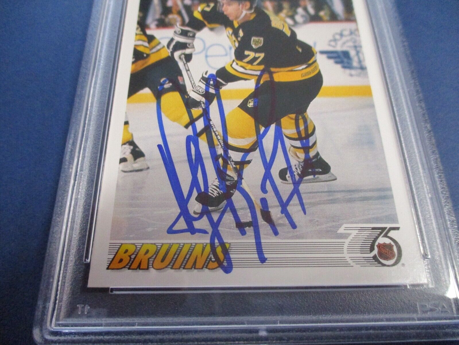 Ray Bourque Autographed Signed 1991-92 Upper Deck Card #255 PSA Slab Auth.