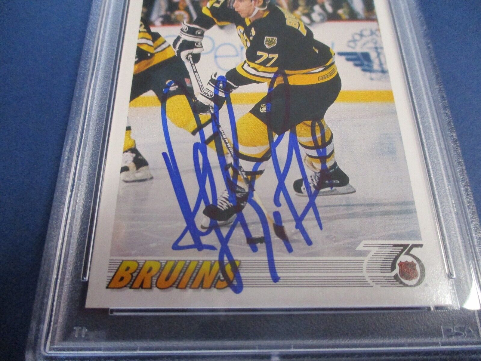 Ray Bourque Autographed Signed 1991-92 Upper Deck Card #255 PSA Slab Auth.