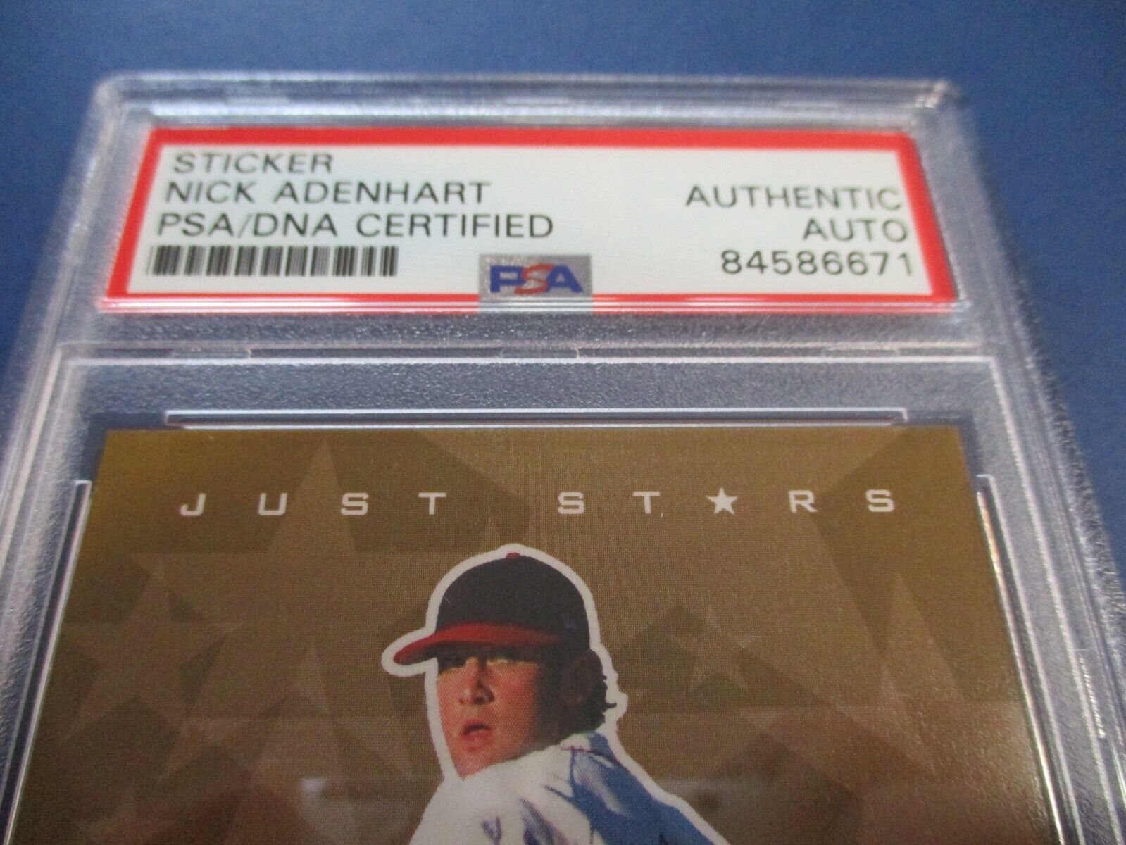 Nick Adenhart Autographed Signed 2007 Just Minors Card #1 PSA Slab Auth.