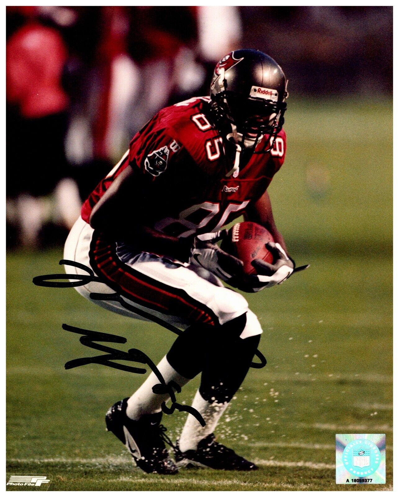 Reidel Anthony TPA Buccaneers Photo File Autographed 8x10 NFL Hologram Photo COA