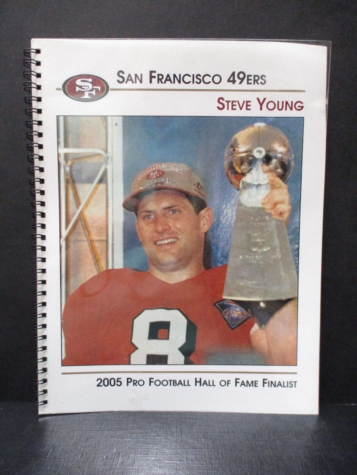 Steve Young 49ers 2005 Pro Football Hall of Fame Finalist Rare Guide Ex Cond