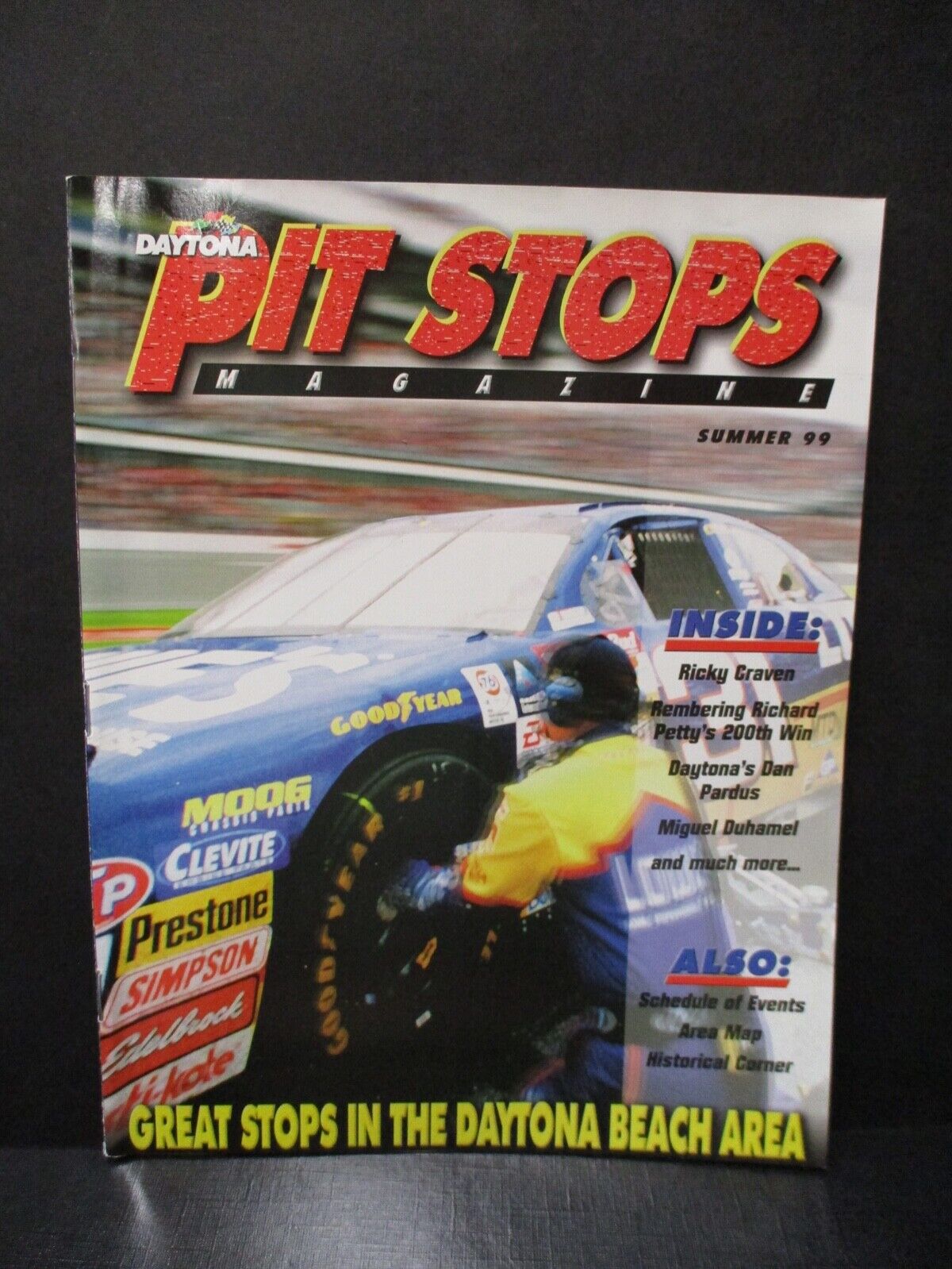 Nascar Daytona 500 1999 Summer Daytona Pit Stops Vintage Magazine EX Condition