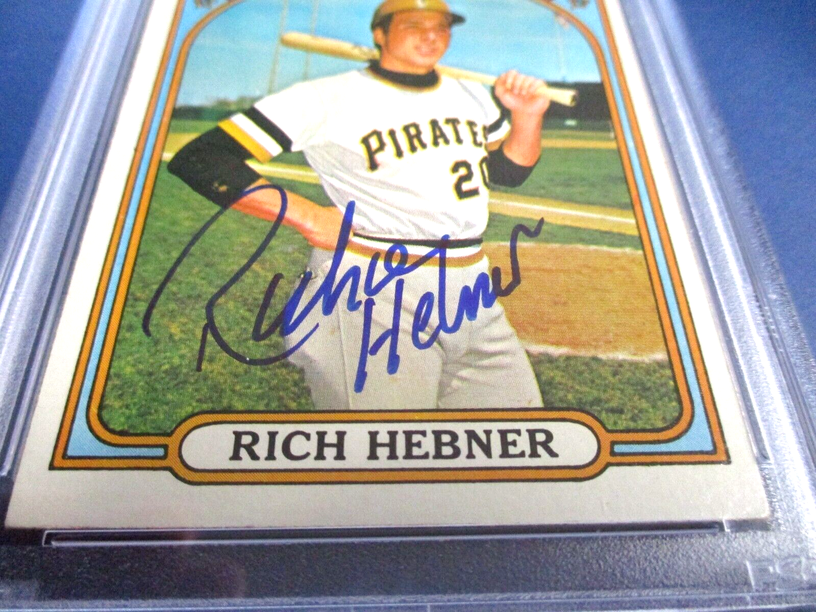 Richie Hebner Autographed Signed 1972 Topps Baseball Card #630 PSA Slab Auth.