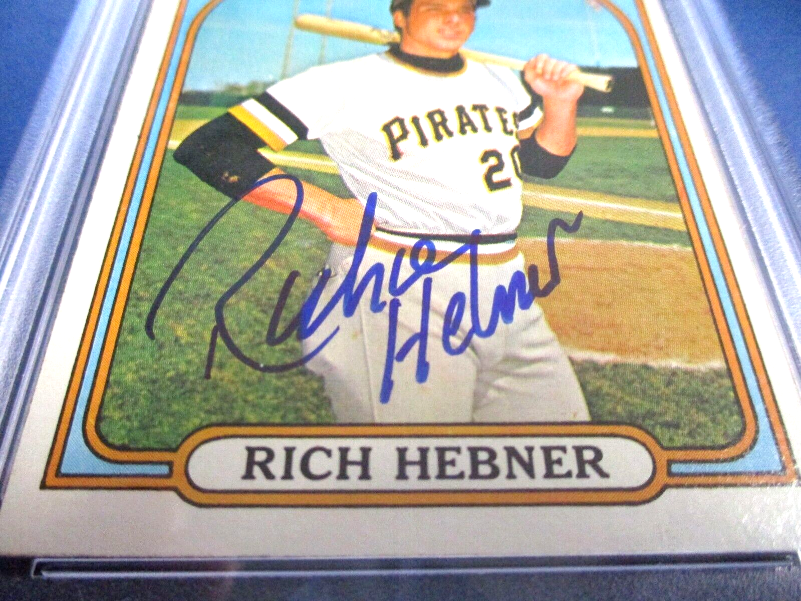 Richie Hebner Autographed Signed 1972 Topps Baseball Card #630 PSA Slab Auth.