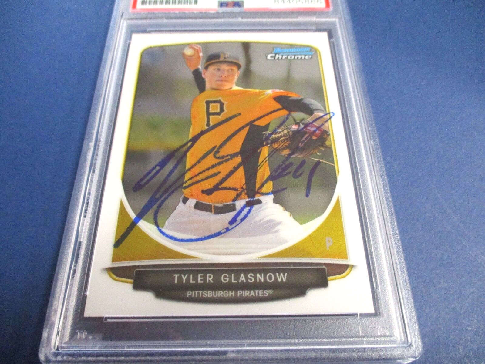 Tyler Glasnow Autographed Signed 2013 Bowman Chrome Card- #BCP134 PSA Slab Auth.