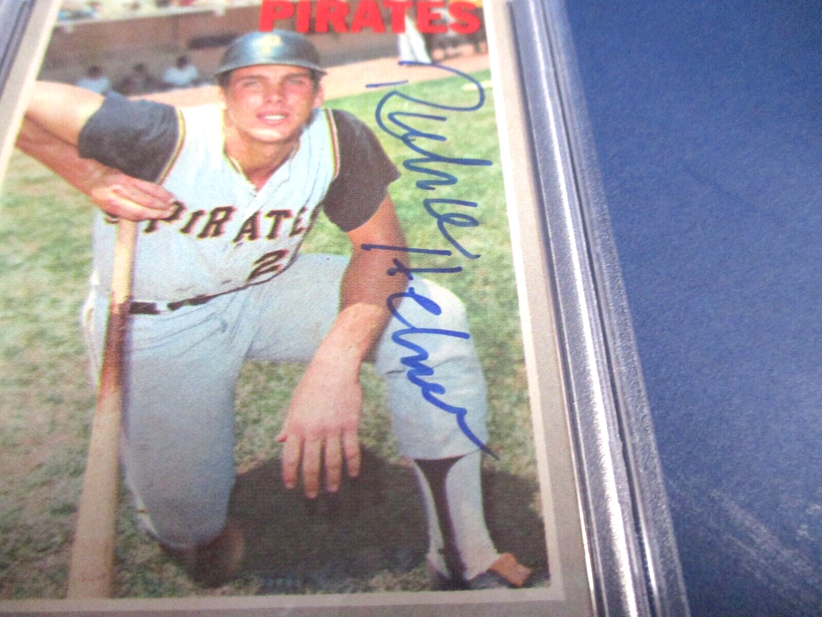 Richie Hebner Autographed Signed 1970 Topps Baseball Card #264 PSA Slab Auth.