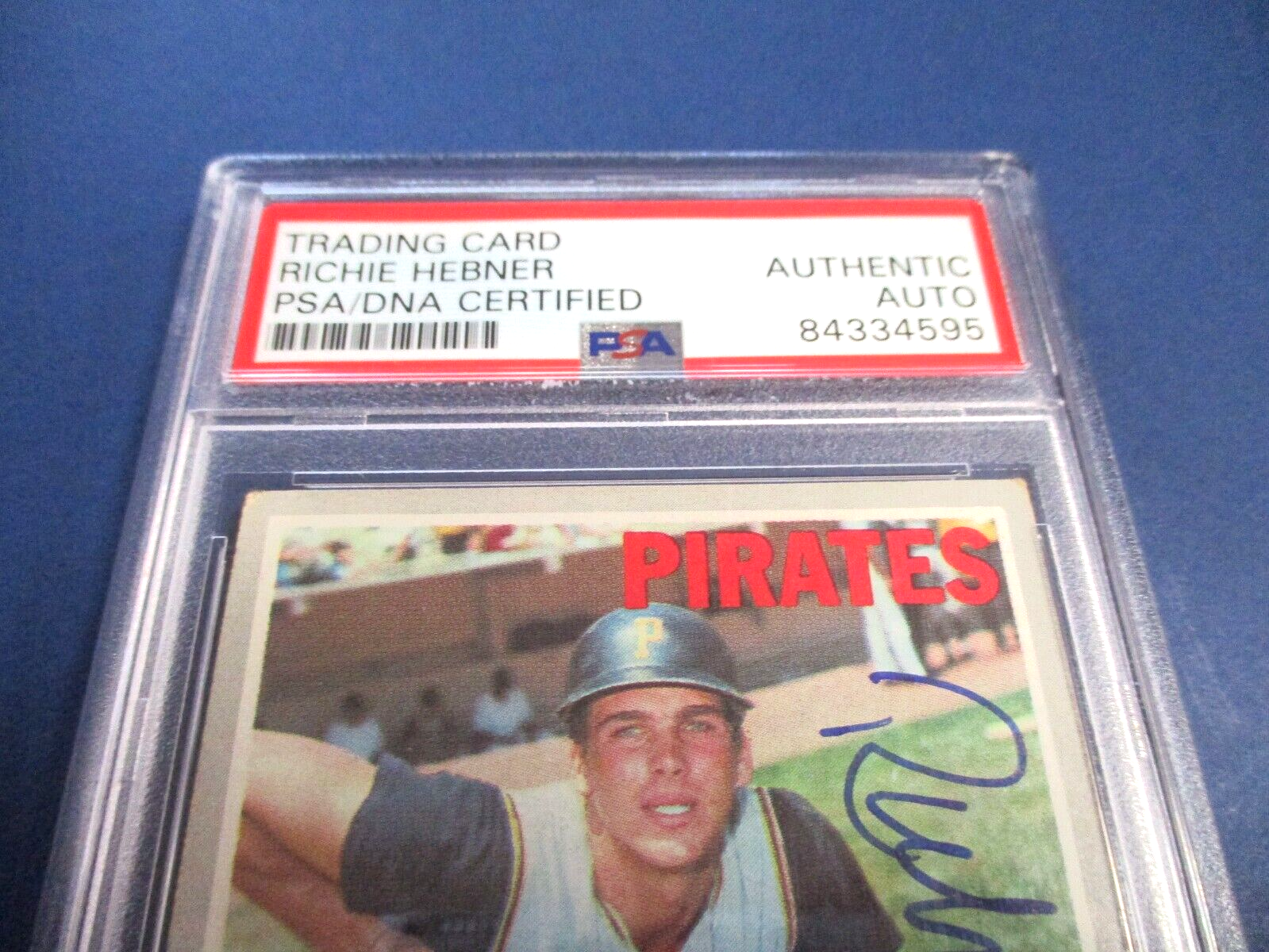 Richie Hebner Autographed Signed 1970 Topps Baseball Card #264 PSA Slab Auth.