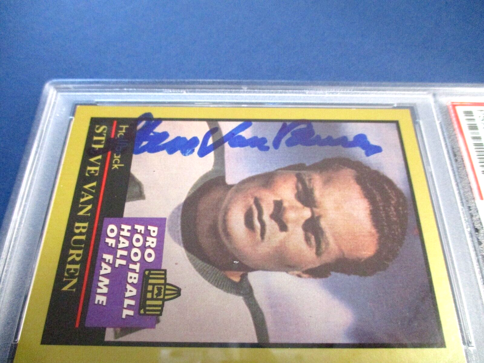 Steve Van Buren Autographed Signed 1991 Enor HOF Card #146 PSA Slab Auth B