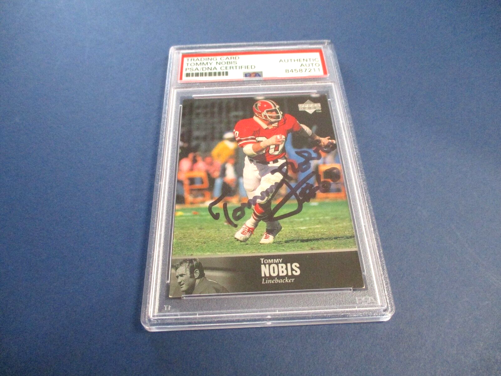 Tommy Nobis Autographed Signed 1997 Upper Deck Legends Card #151 PSA Slab Auth.