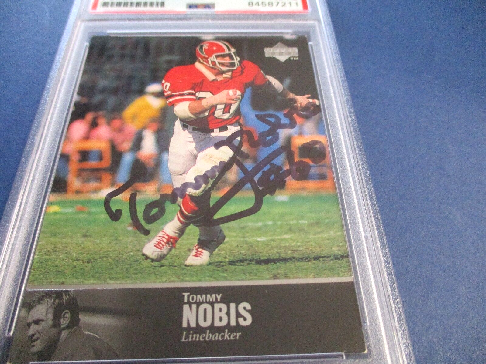 Tommy Nobis Autographed Signed 1997 Upper Deck Legends Card #151 PSA Slab Auth.