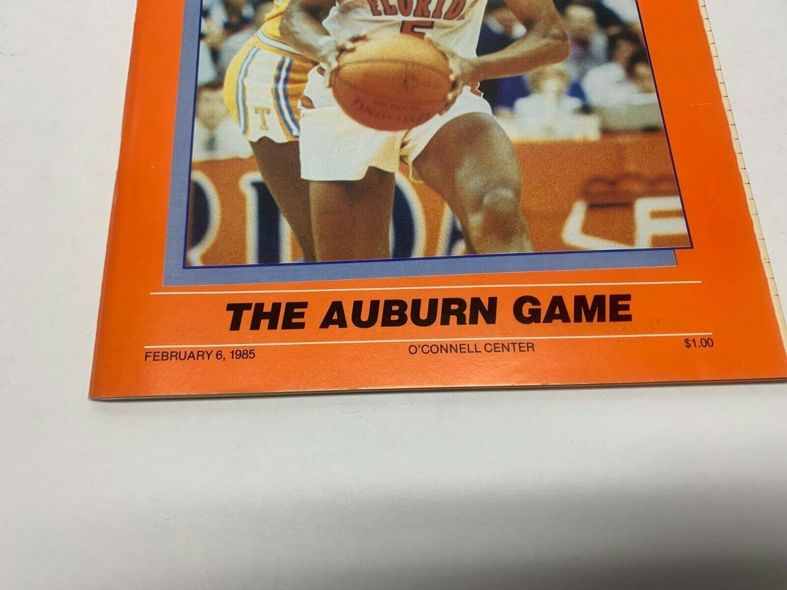 Florida Gators Basketball Official Game Program 1985 Game vs Auburn Ex