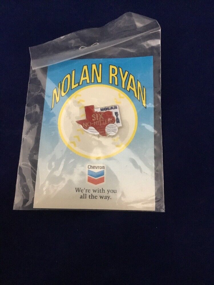 Nolan Ryan Six No Hitters Chevron Pin