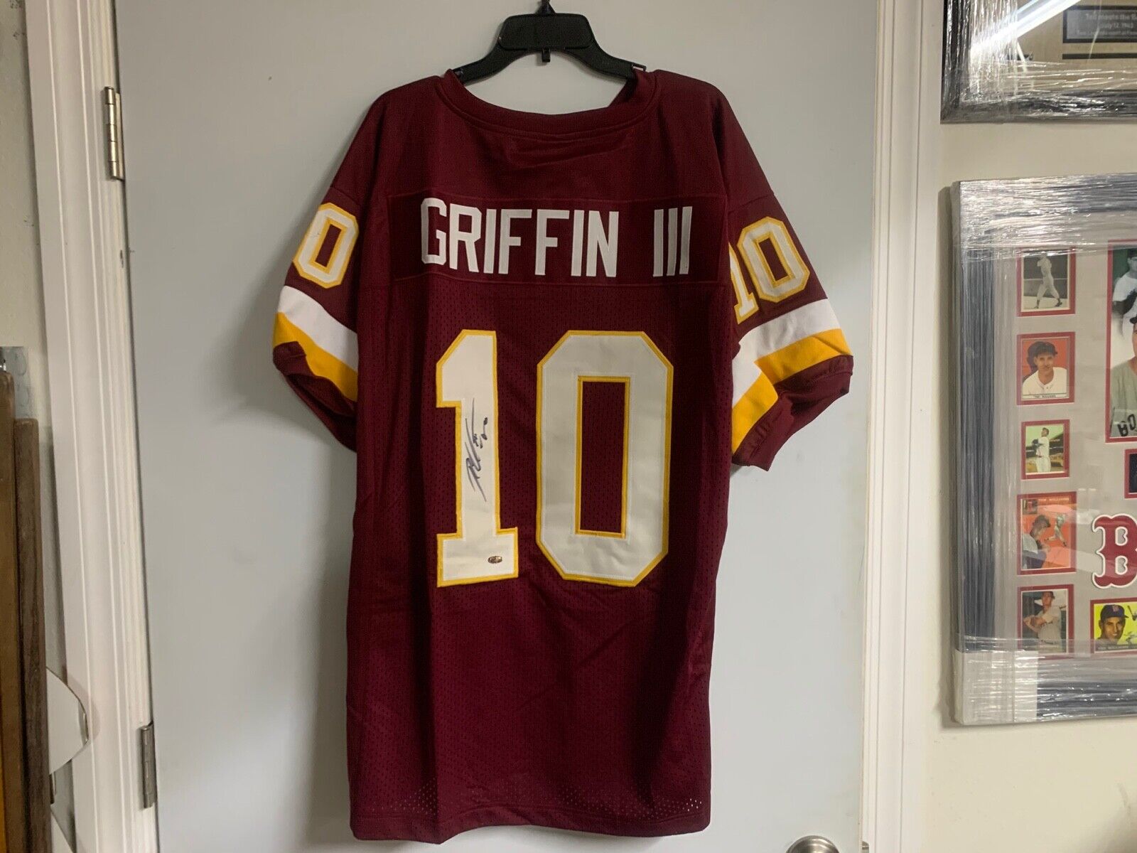 Robert Griffin III Autographed Signed Washington Redskins Custom Jersey XL COA