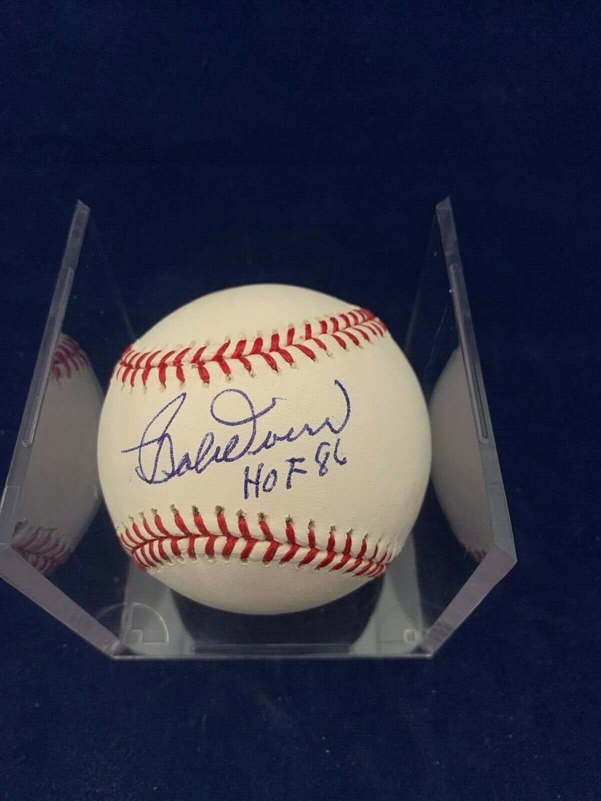 Bobby Doerr Signed Selig Baseball HOF 86 Inscription with JSA COA