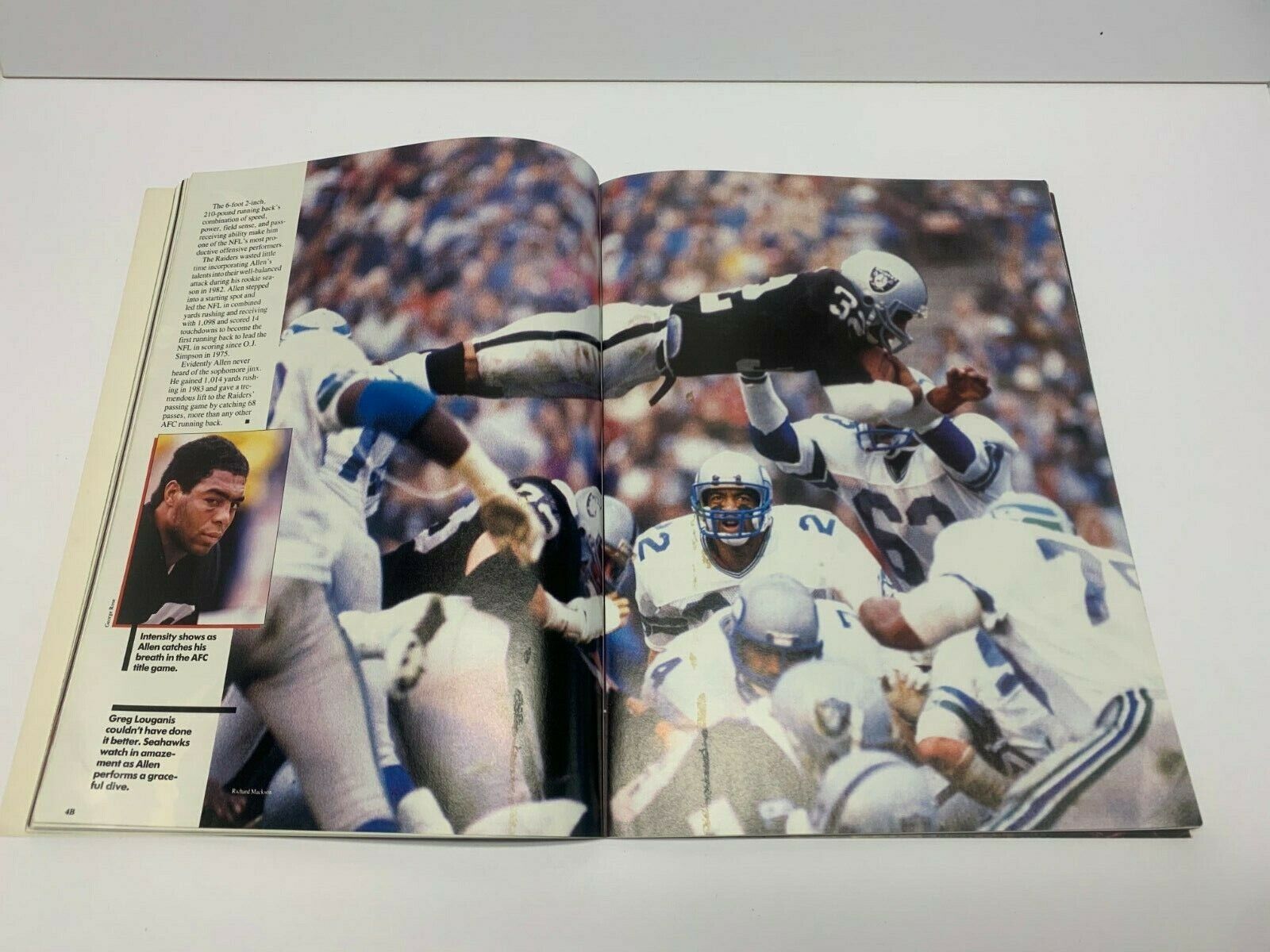 NFL Official Game Day Program Buccaneers vs Bengal Marcus Allen Cover ex