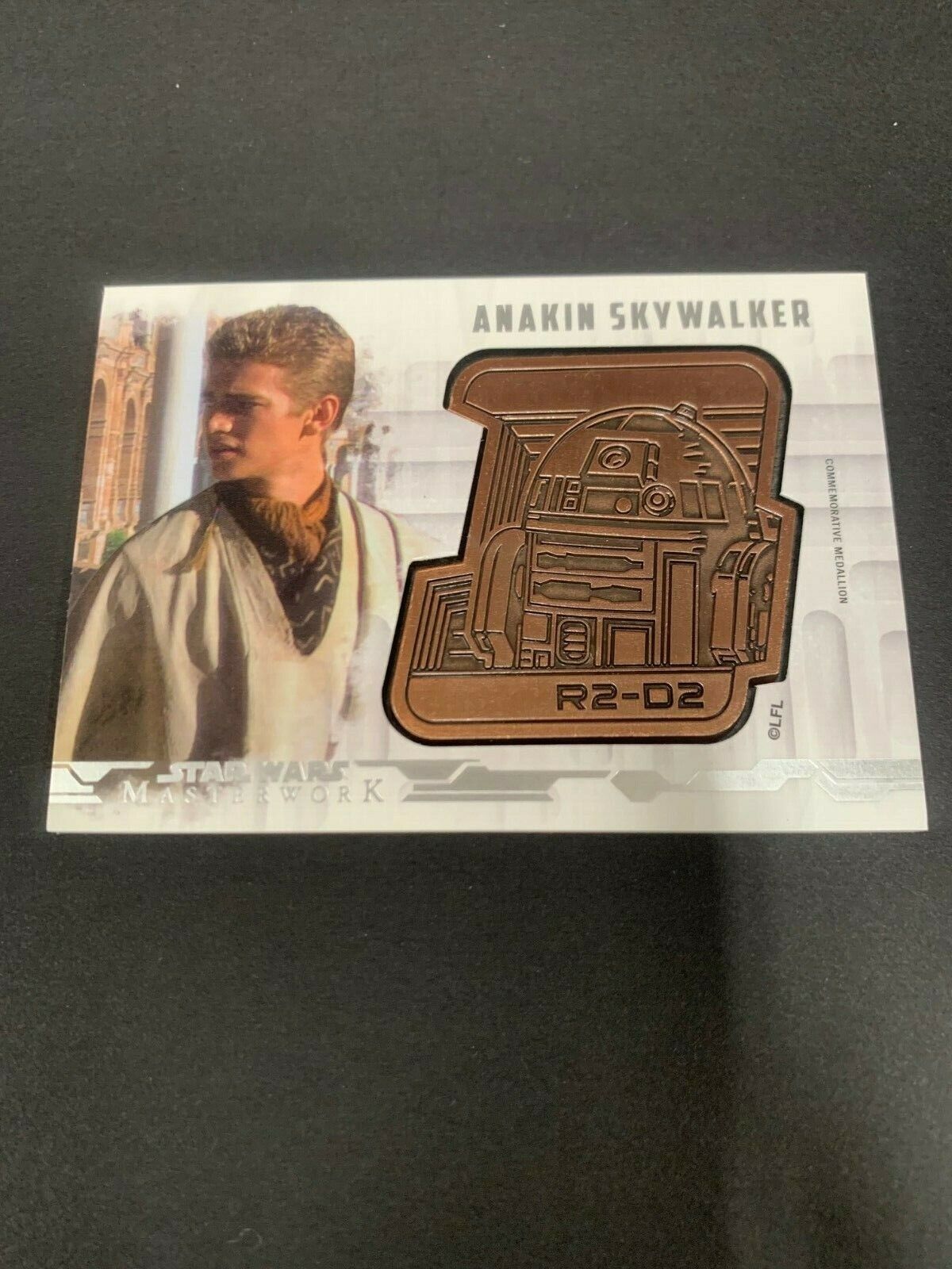 Star Wars Masterworks Anakin Skywalker R2-D2 Medallion Trading Card #112/150