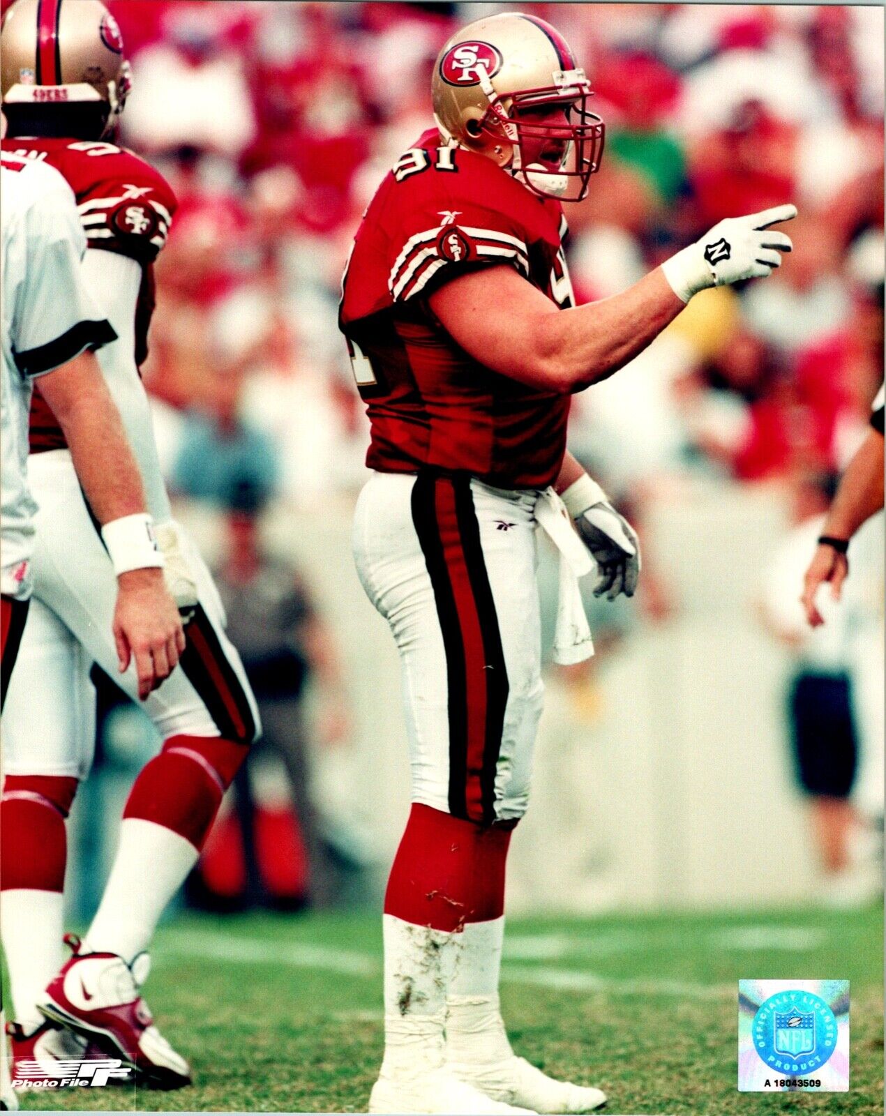 Kevin Greene San Fransisco 49ers Unsigned 8x10 Color Photo with NFL Hologram