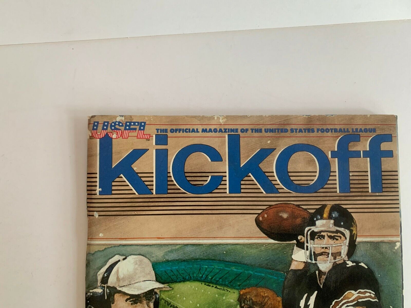 USFL Kickoff Sports Magazine  Bandits vs Blitz 1983 Game Program