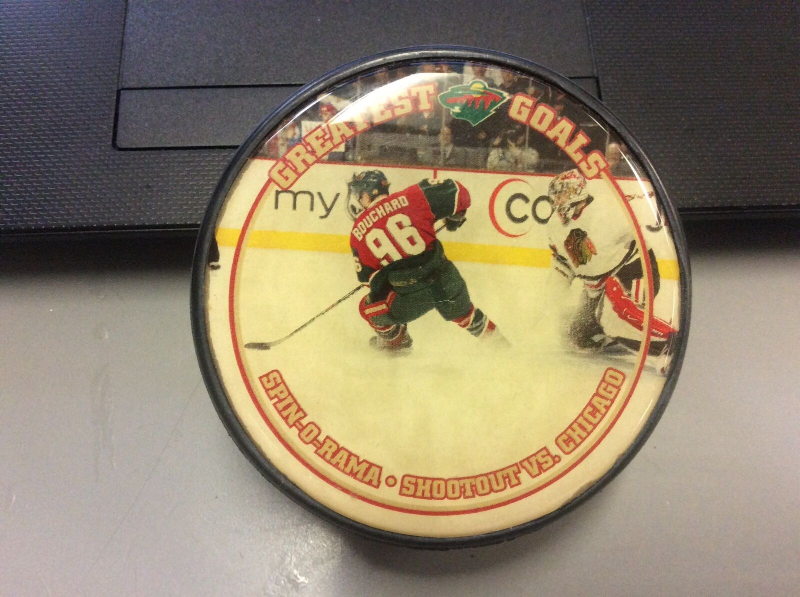 Minnesota Wild Greatest Goals Pierre-Marc Bouchard Hockey Puck