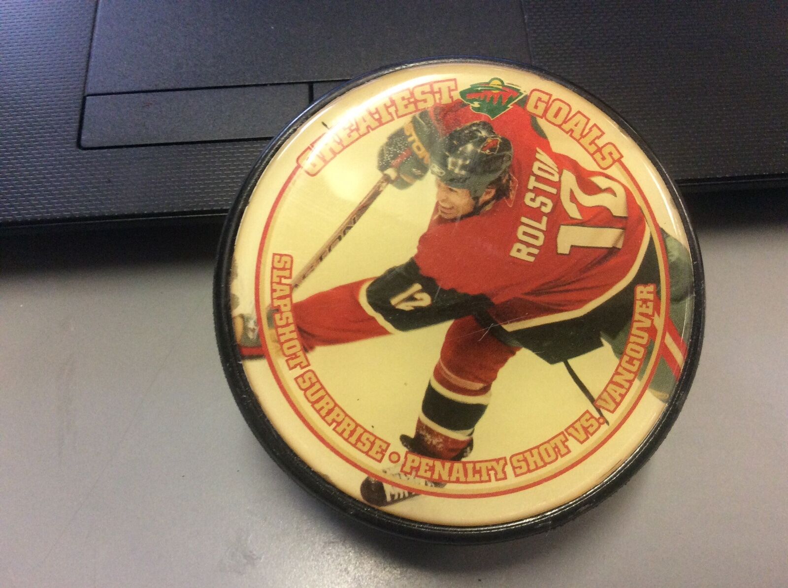 Minnesota Wild Greatest Goals Brian Rolston Hockey Puck