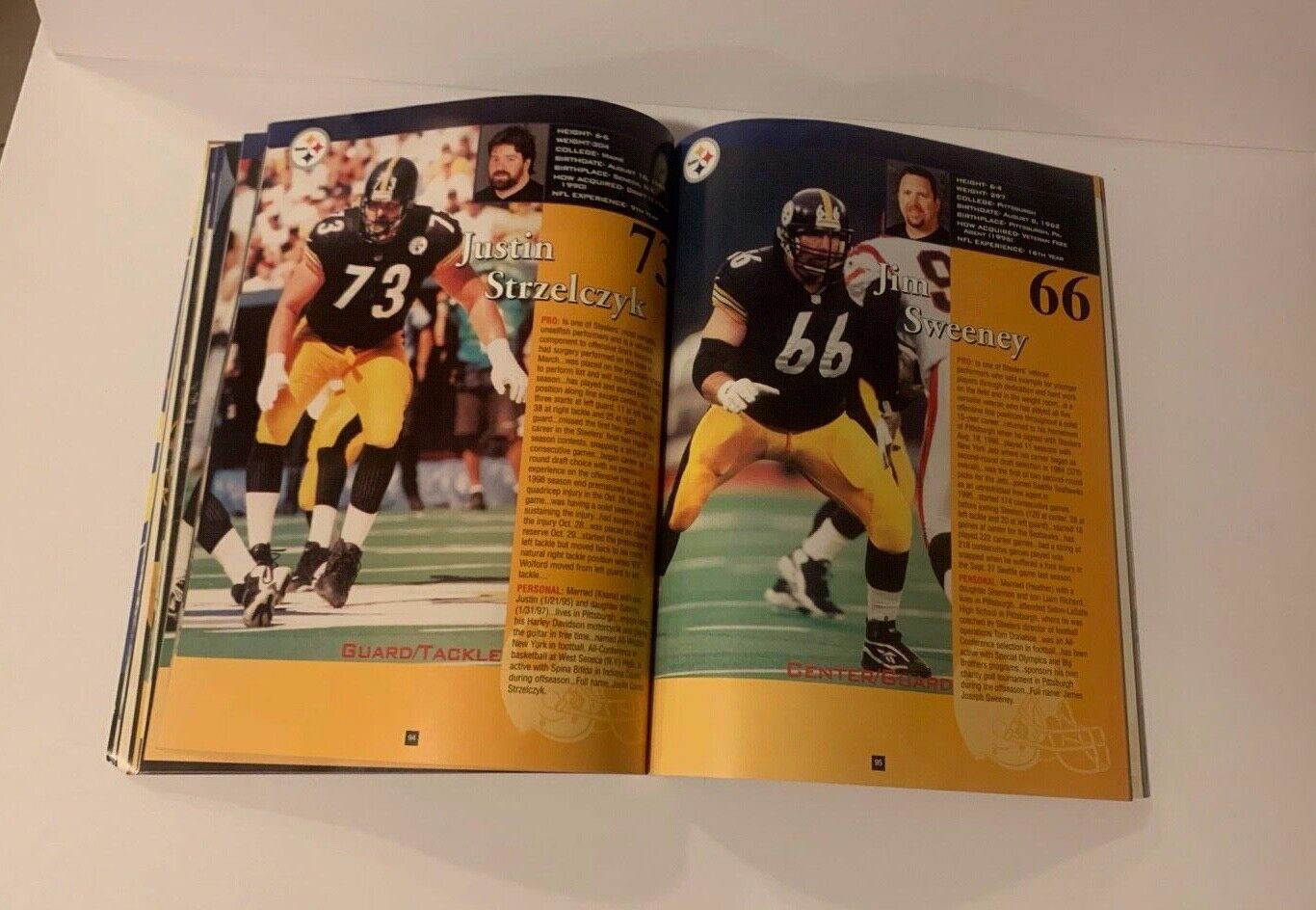 Pittsburgh Steelers 1999 Yearbook Autographed by Dermontti Dawson On Cover