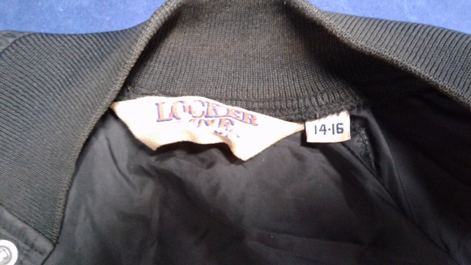 SUPER BOWL XXV VINTAGE LOCKER LINE JACKET SIZE 14-16 NFL FOOTBALL