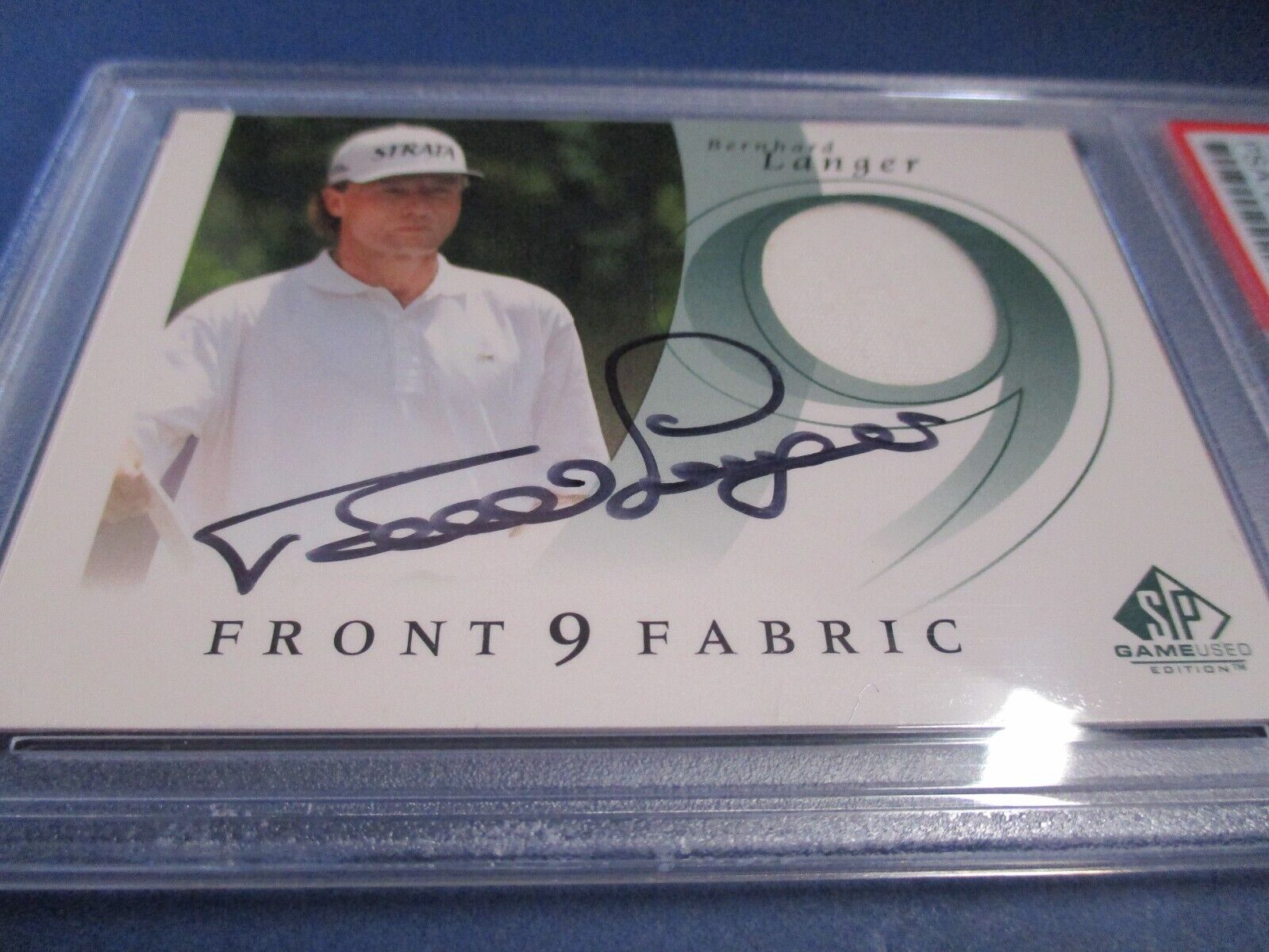 PGA's Bernhard Langer Autographed Signed 2002 Upper Deck SP Card PSA Slab