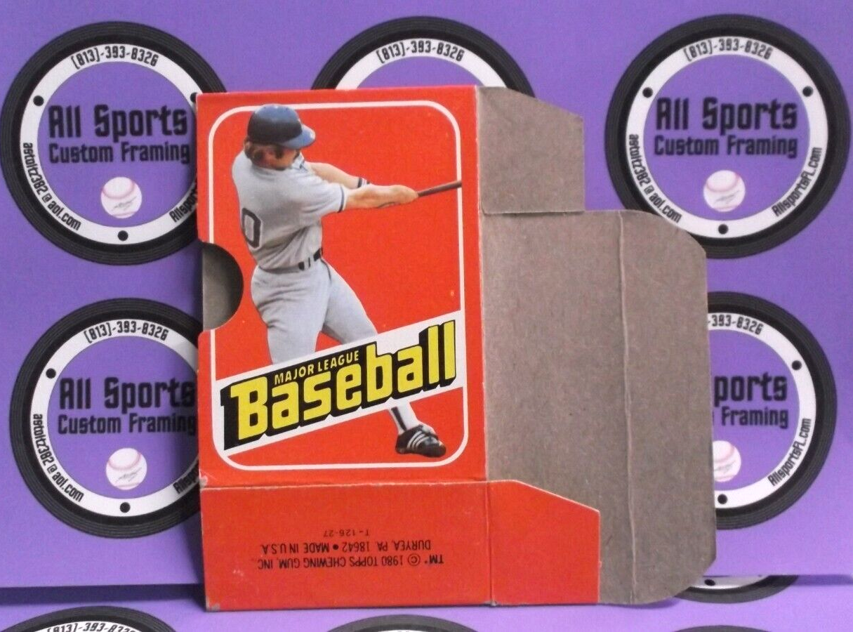 1980 Topps Major League Baseball Card Collecting Box Excellent