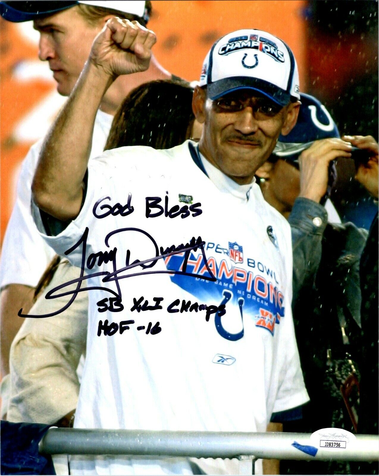 Tony Dungy Indianapolis Colts Autographed Signed 8x10 Photo JSA COA #JJ83756