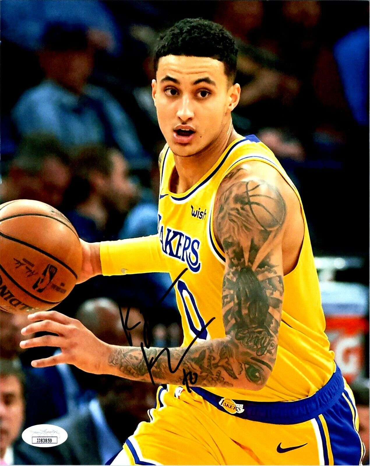 Kyle Kuzma Los Angeles Lakers Autographed Signed 8x10 Photo JSA COA #JJ83859