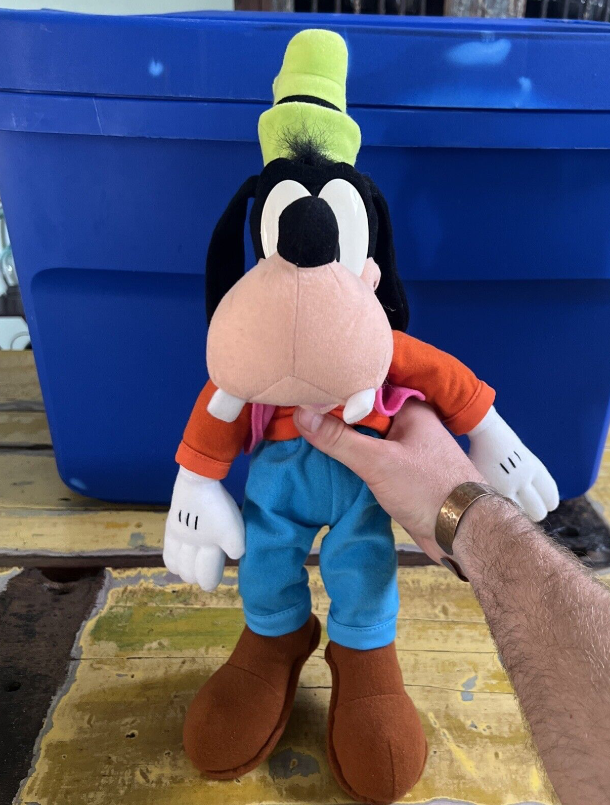 Walt Disney Goofy Character Plush Doll Mattell Size 8x15 Inches Polyester