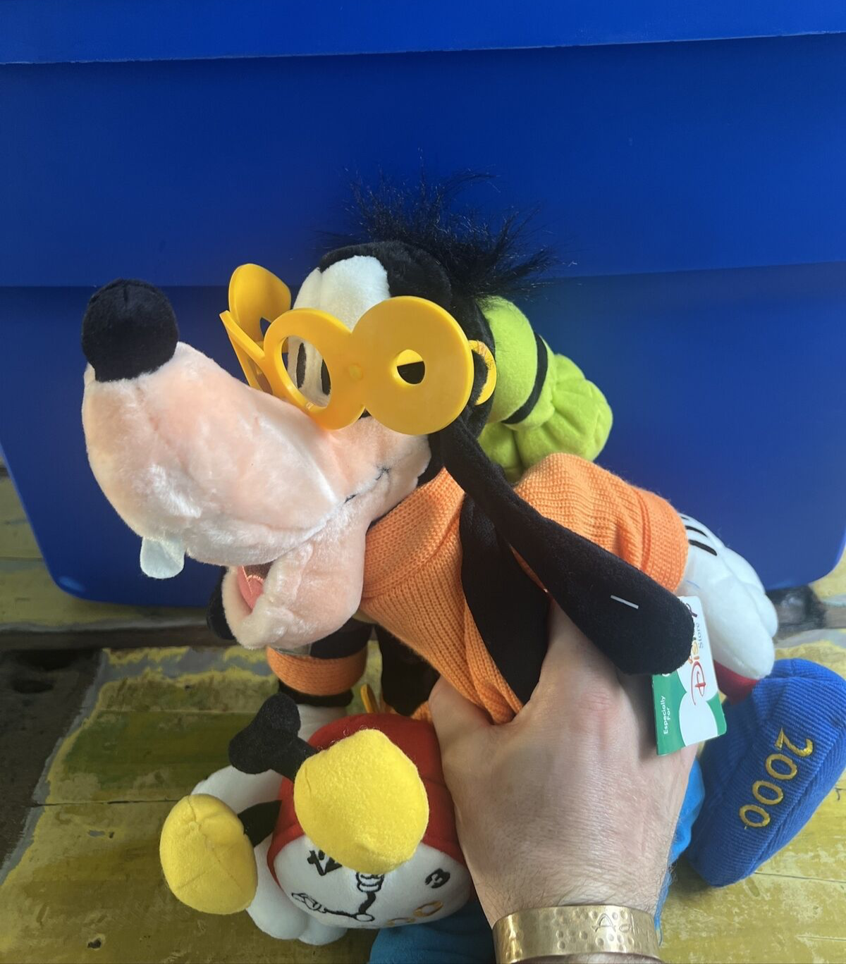 Walt Disney Company Year 2000 Celebration Goofy Plush Doll With Tag 12x21 Inches