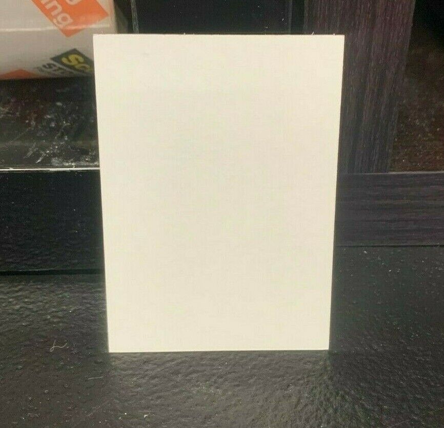 1990 Topps Baseball Card Checklist Misprint Off center Card #783 Blank Front