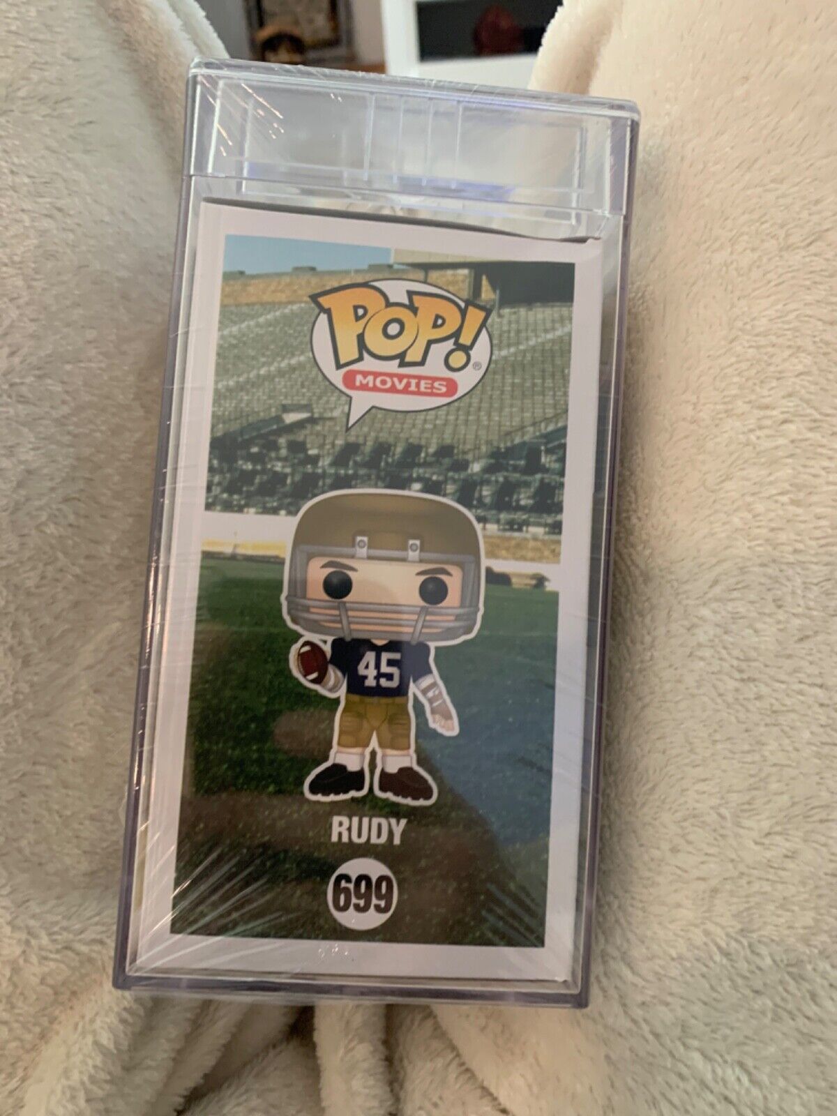 Sean Astin Signed Funko Pop PSA Slabbed Certified Norte Dame Rudy 699 GEM 10