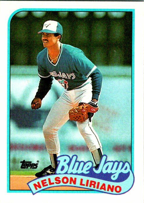 Nelson Liriano Toronto Blue Jays 1989 Topps Misprint Card Jerry Browne Backside